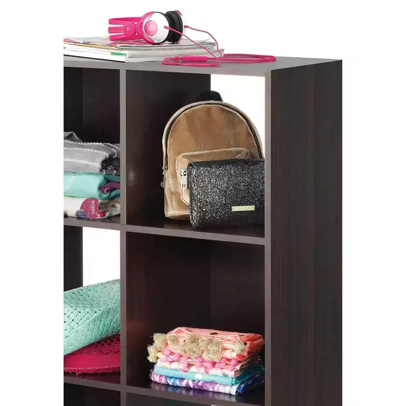 Whitmor Organizzatore a cubo a 9 sezioni color Espresso
