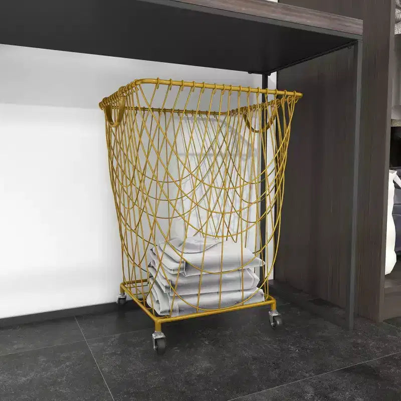 Carrello portaoggetti in ferro oro - Olivia & May