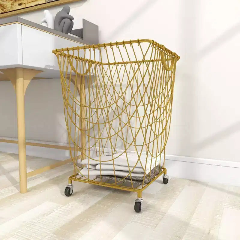 Carrello portaoggetti in ferro oro - Olivia & May