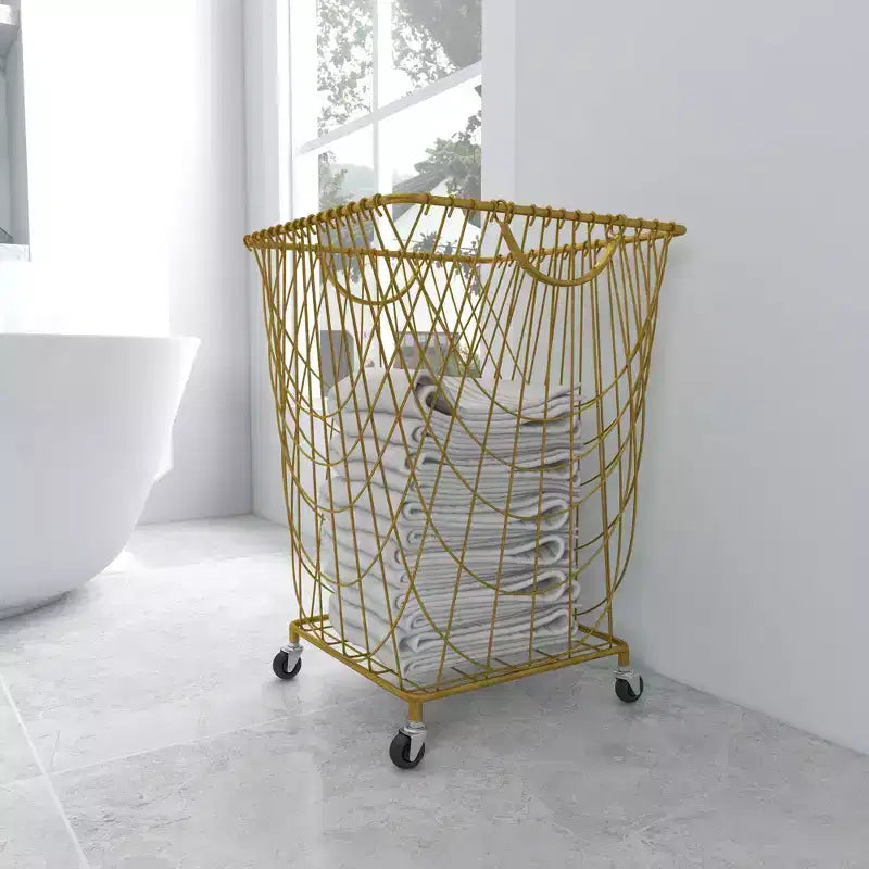Carrello portaoggetti in ferro oro - Olivia & May