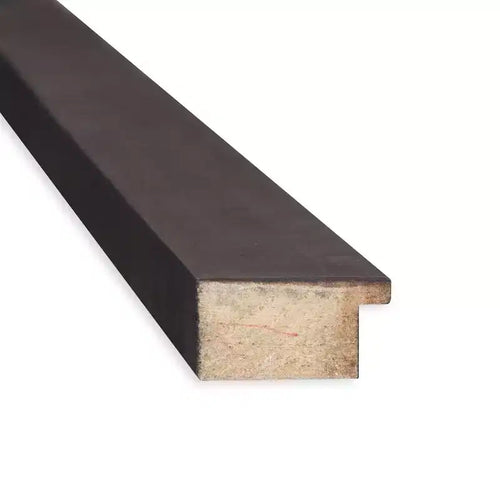 Specchio da parete in legno di noce scuro Fresco senza smussatura 31" x 25" - Amanti Art: Design rettangolare moderno, include hardware di montaggio