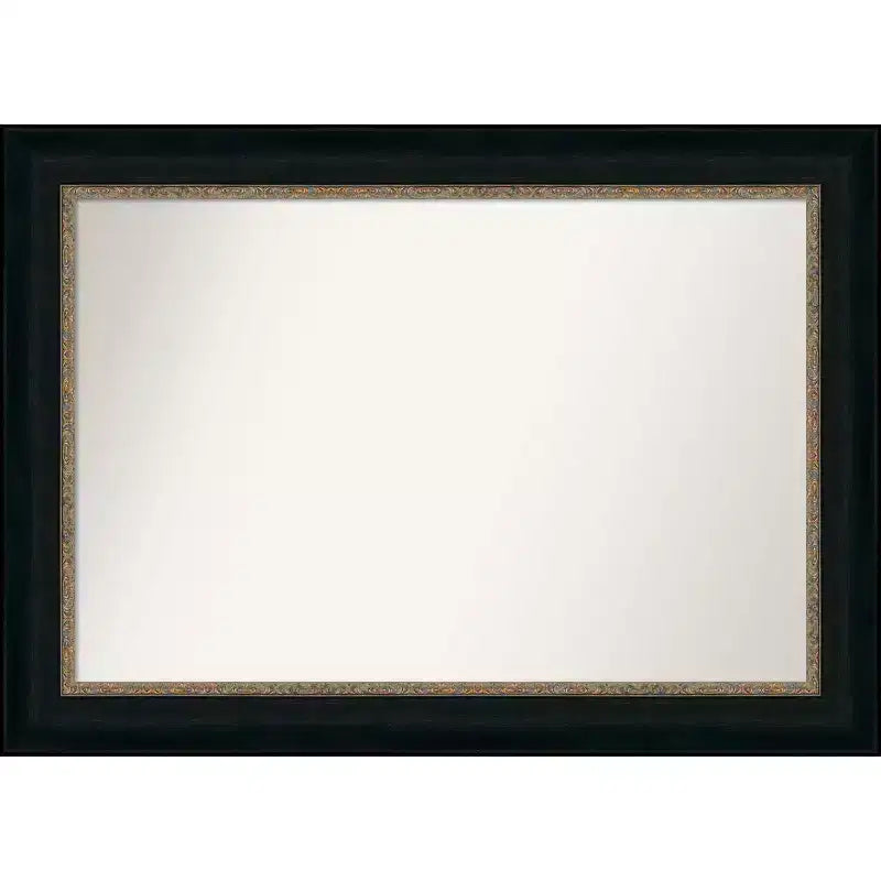 43" x 31" Non-Beveled Paragon Bathroom Wall Mirror Bronze - Amanti Art: Includes Mounting Hardware