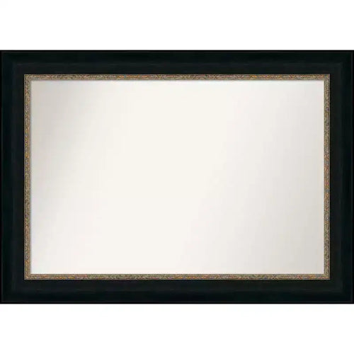 43" x 31" Non-Beveled Paragon Bathroom Wall Mirror Bronze - Amanti Art: Includes Mounting Hardware