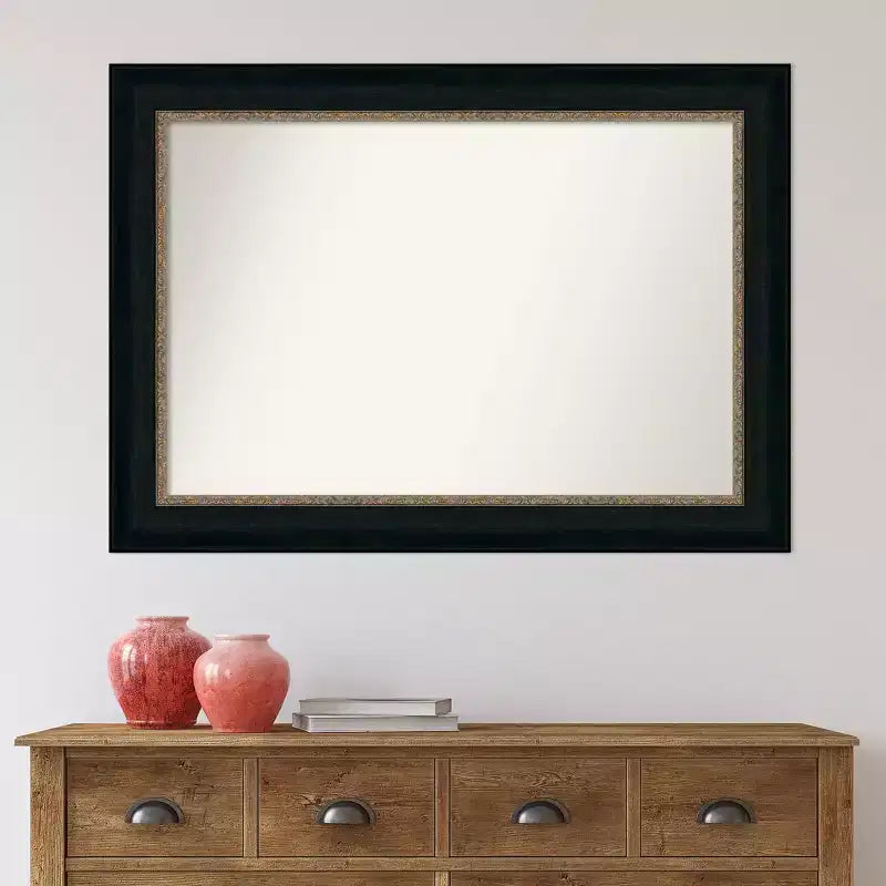 Specchio da parete per bagno Paragon 43" x 31" senza cornice bronzo - Amanti Art: Include hardware di montaggio