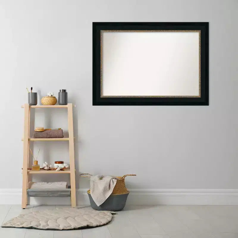 Specchio da parete per bagno Paragon 43" x 31" senza cornice bronzo - Amanti Art: Include hardware di montaggio