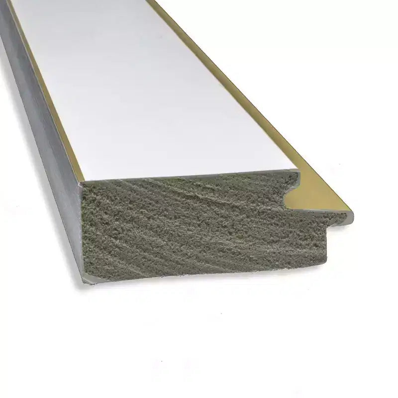 Specchio da parete per bagno Amanti Art Eva senza smussatura 41" x 29" Bianco: Cornice Oro, Accessorio da toeletta