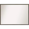 40" x 29" Non-Beveled Svelte Clay Gray Wood Bathroom Wall Mirror - Amanti Art: Wall Mounted, Includes Hardware
