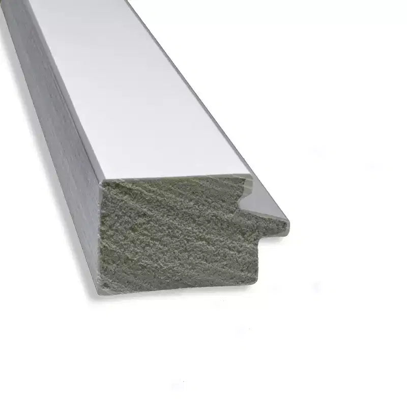 Specchio da parete rettangolare con cornice stretta bianca/argento, 1 persona, 41" x 30"
