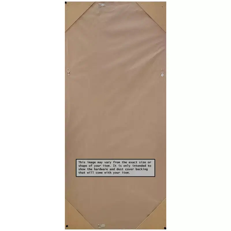 Specchio da appoggio intero da 30" x 66" con cornice rustica senza smussatura - Amanti Art