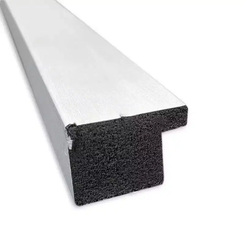 Specchio da parete stretto Grace con bordo non smussato, nichel spazzolato, 96,5 x 66 cm - Amanti Art: Stile moderno, cornice in polistirene, accessori per il montaggio inclusi