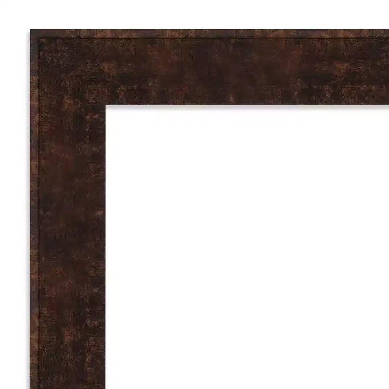 Specchio da Parete Stretto William Mottled Bronze 32" x 26" Senza Smussatura - Amanti Art