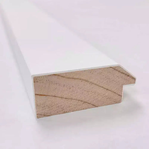 Specchio a figura intera 71 x 163 cm in legno bianco senza smusso - Amanti Art: Include l'hardware di montaggio