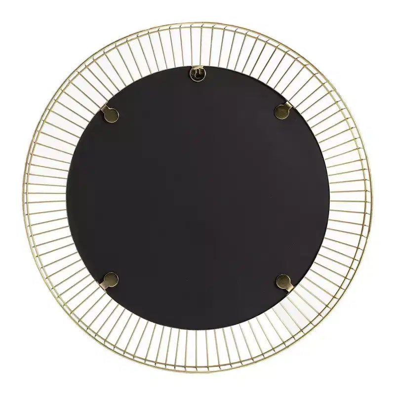 Specchio da Parete Argus Oro - Brewster: Cornice Rotonda in Metallo da 24", Nessun Assemblaggio, Decorazione Murale Moderna