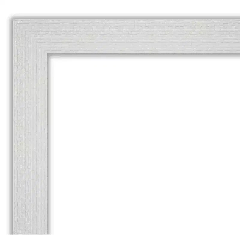Specchio a figura intera mosaico bianco Amanti Art 48x135 cm non smussato