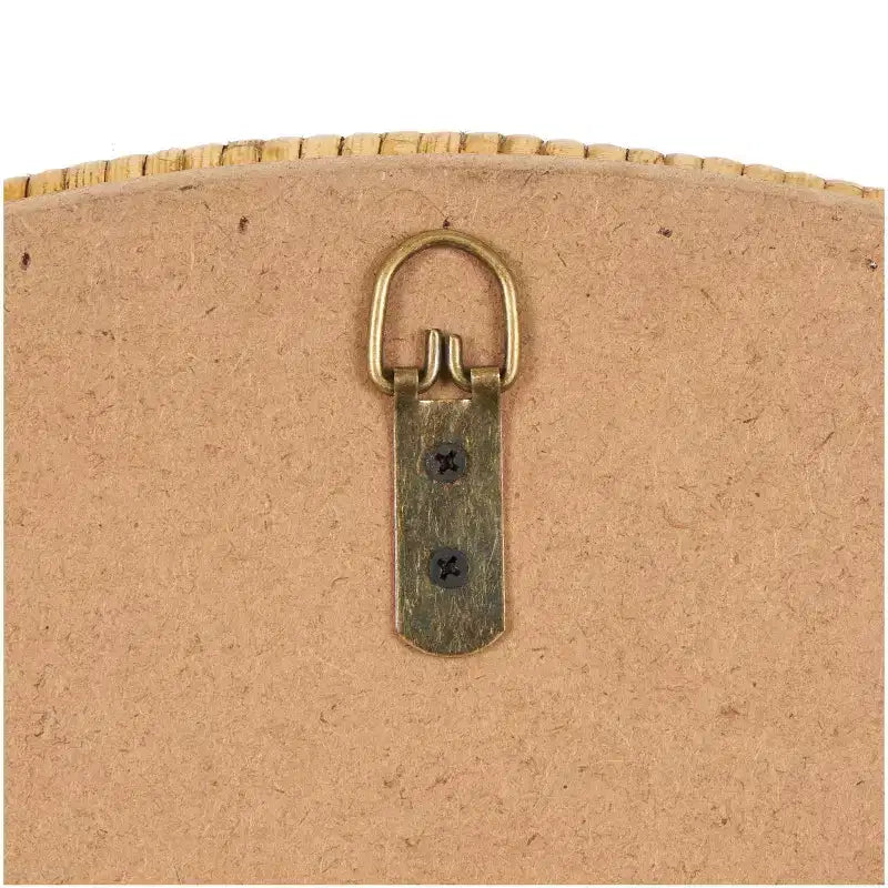 Specchio da parete avvolto in legno 24"x24" con cornice perlata marrone - Olivia & May