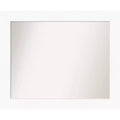 34" x 28" Non-Beveled Cabinet Bathroom Wall Mirror White - Amanti Art: Rectangle, Polystyrene Frame, Wall Mounted