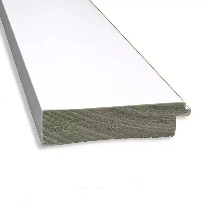 Specchio da parete per bagno Amanti Art con cornice bianca senza smussatura 34" x 28": rettangolare, cornice in polistirene, montaggio a parete