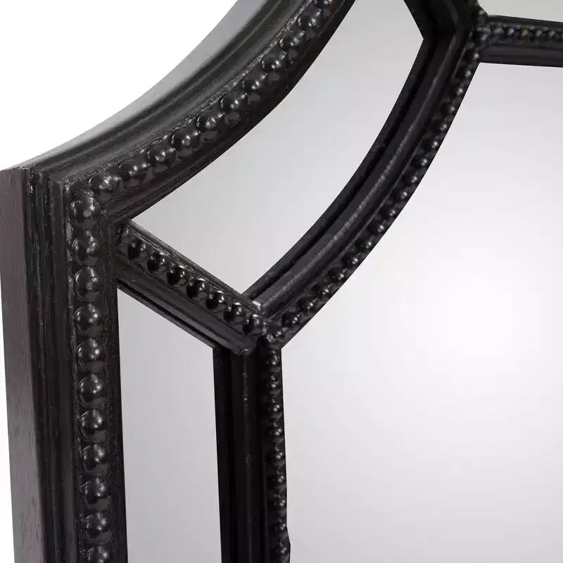 Specchio quadrato Windsor Howard Elliott 35.5"x35.5" nero opaco: Stile moderno, cornice in poliuretano, nessun assemblaggio richiesto