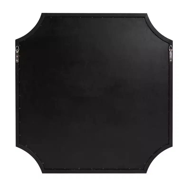 Specchio quadrato Windsor Howard Elliott 35.5"x35.5" nero opaco: Stile moderno, cornice in poliuretano, nessun assemblaggio richiesto