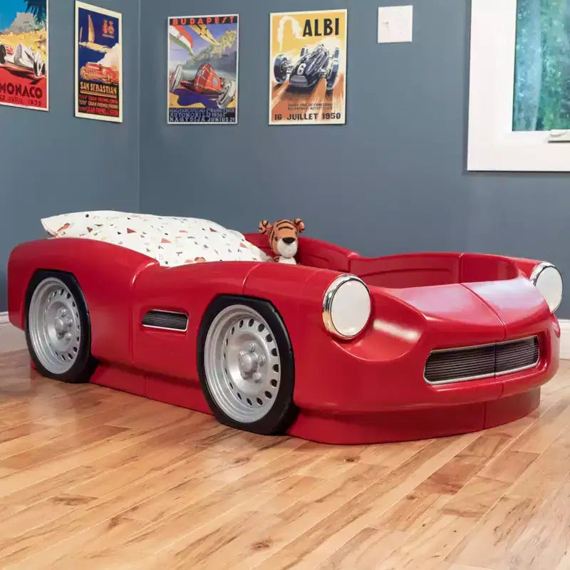 Step2 Roadster Lettino per Bambini da 2 a 12 Anni - Rosso