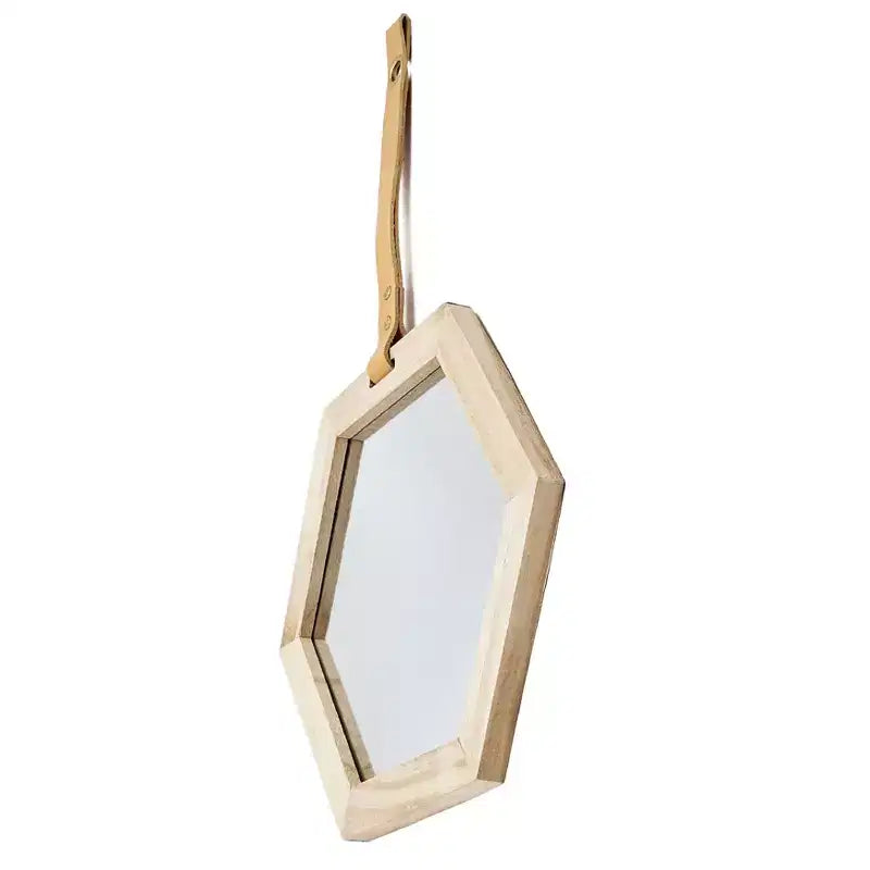 Specchio esagonale MAYEERTY, Specchio decorativo per soggiorno, atrio, ingresso, camera da letto, 11x10