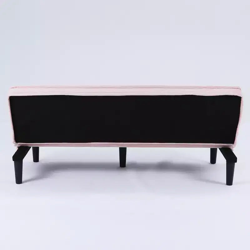 MAYEERTY Divano Letto Moderno in Velluto a Coste Flessibile per Soggiorno Camera da Letto Rosa