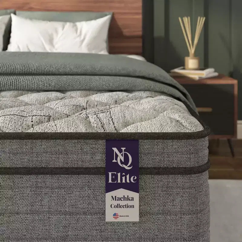 Materasso ibrido matrimoniale Okak 10/12 pollici con memory foam in gel rinfrescante, materasso con molle insacchettate, materasso resistente all'acqua con certificazione CertiPUR-US