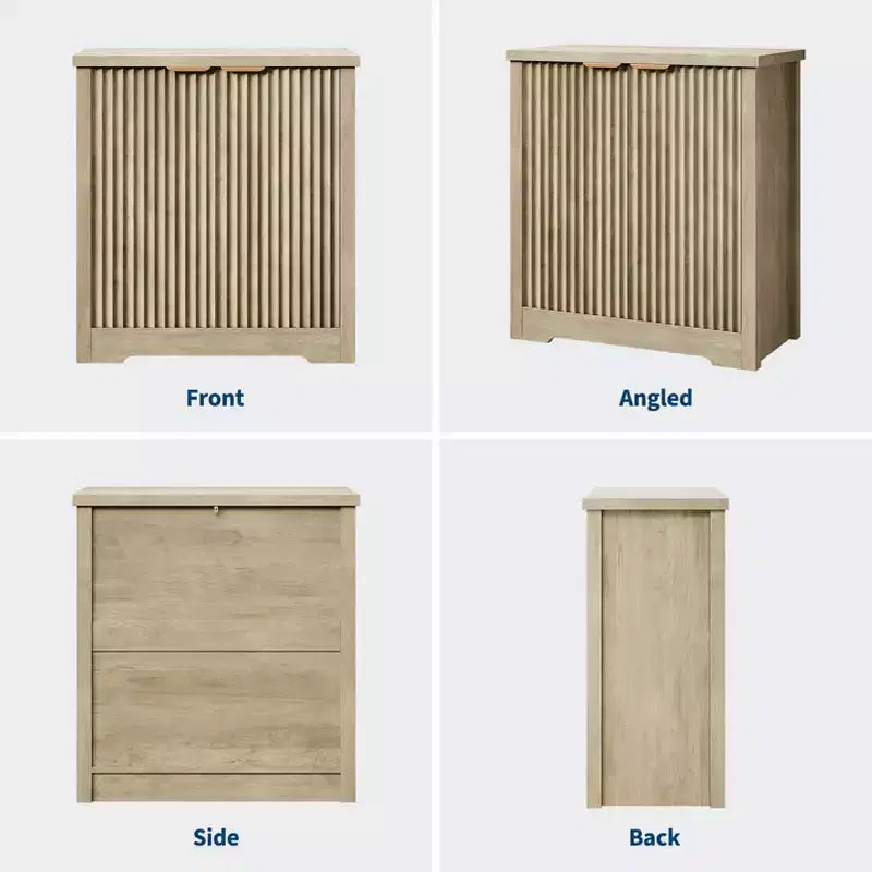 Mobile credenza moderno con ante e ripiani, adatto per salotti, cucine, sale da pranzo e corridoi.