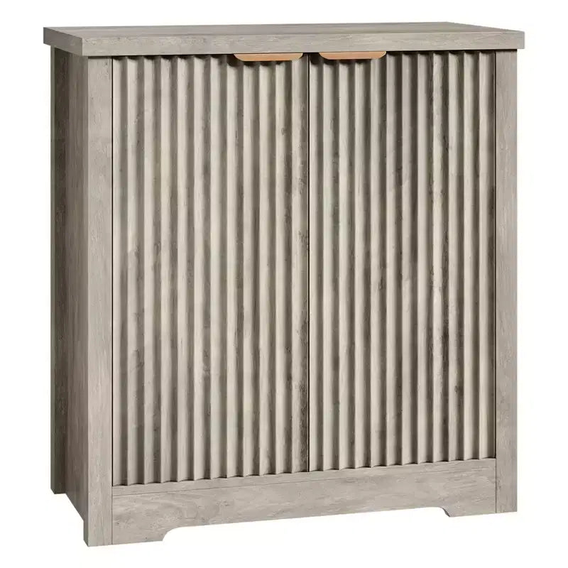 Modern decorative sideboard storage cabinet with doors and shelves, suitable for living rooms, kitchens, dining areas, and hallways.