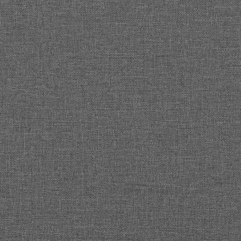 Divano a 2 posti in tessuto grigio scuro (100% poliestere), metallo, textilene