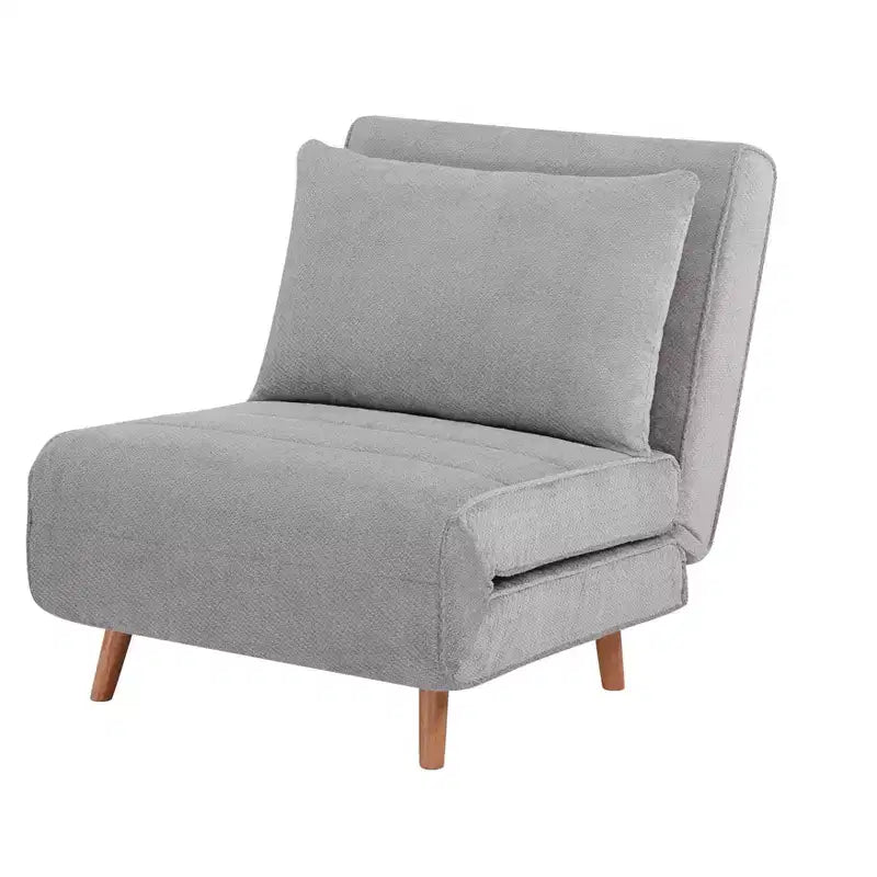 GDFStudio Rafael Letto Poltrona Moderno Pieghevole Convertibile in Ciniglia con Schienale Regolabile e Cuscino