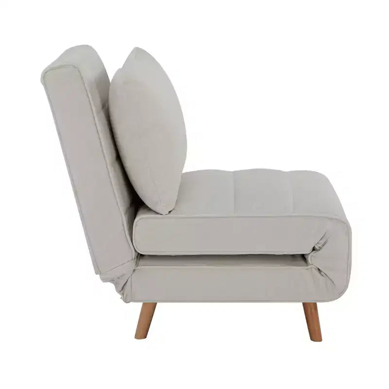 GDFStudio Rafael Letto Poltrona Moderno Pieghevole Convertibile in Ciniglia con Schienale Regolabile e Cuscino