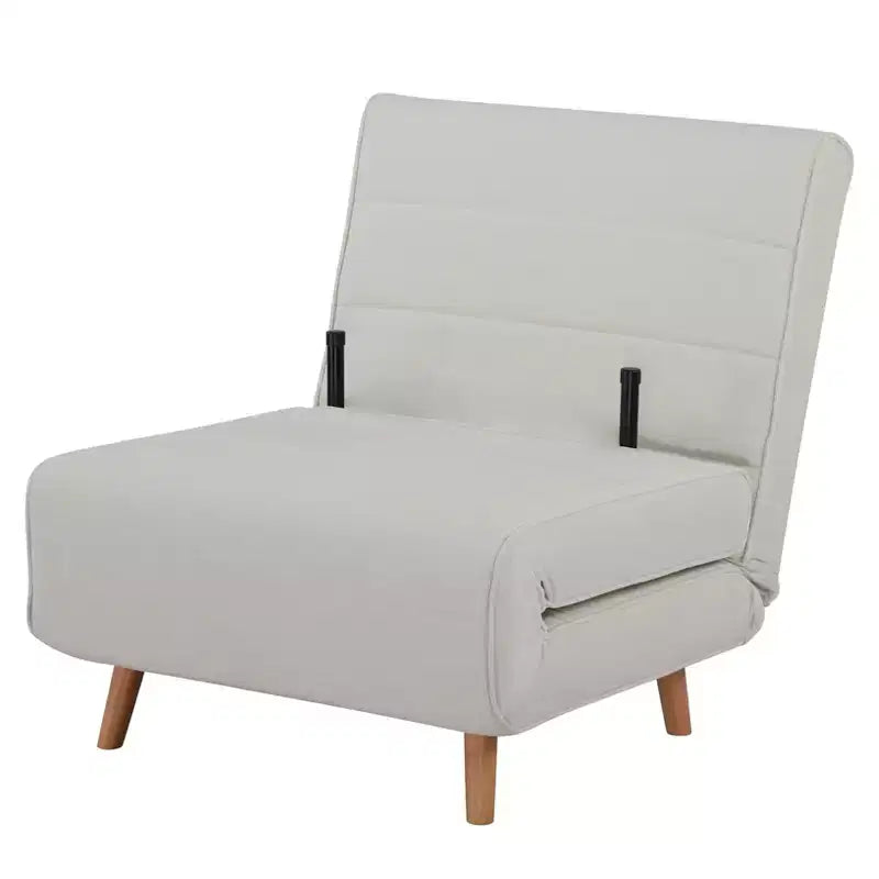 GDFStudio Rafael Letto Poltrona Moderno Pieghevole Convertibile in Ciniglia con Schienale Regolabile e Cuscino