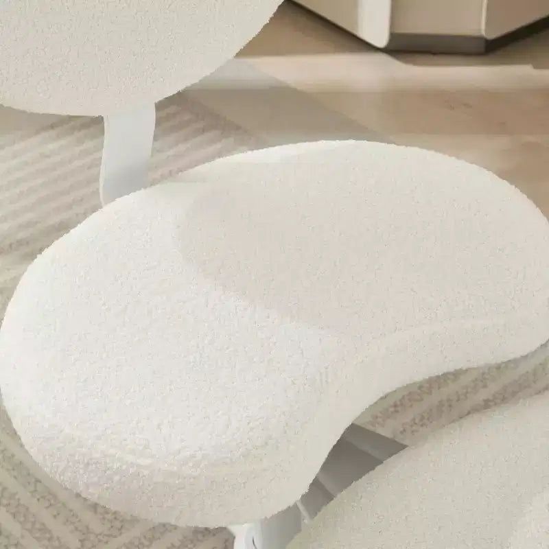Sedia da scrivania Homy Casa con gambe incrociate, altezza regolabile e sgabello con rotelle