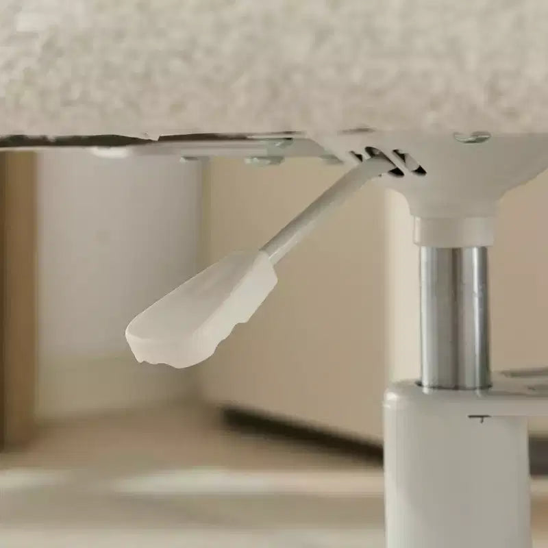 Sedia da scrivania Homy Casa con gambe incrociate, altezza regolabile e sgabello con rotelle