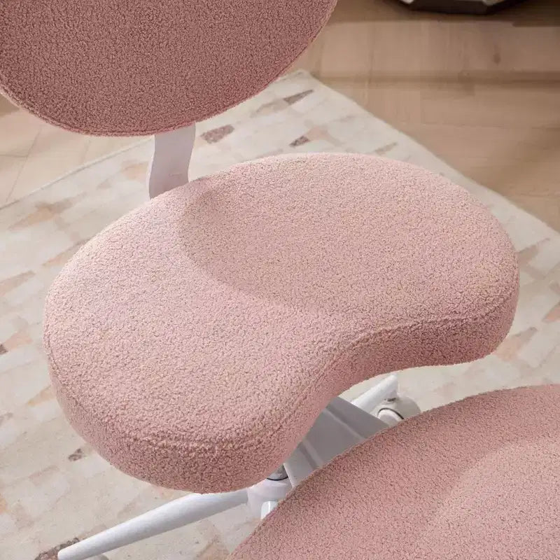 Sedia da scrivania Homy Casa con gambe incrociate, altezza regolabile e sgabello con rotelle
