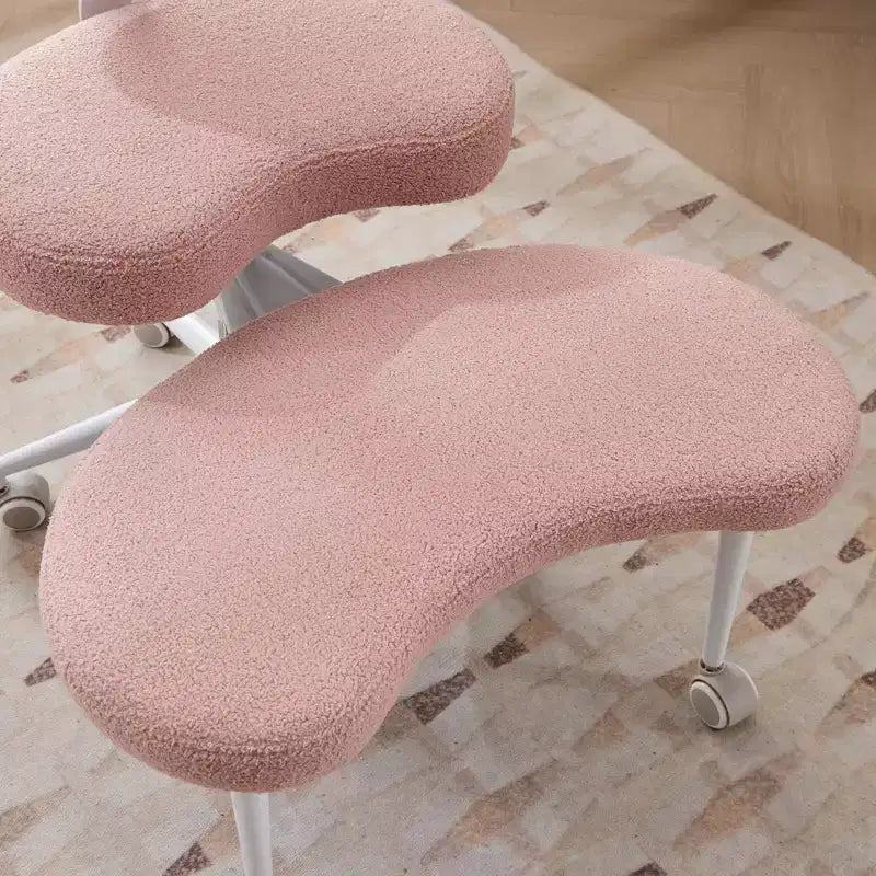 Sedia da scrivania Homy Casa con gambe incrociate, altezza regolabile e sgabello con rotelle