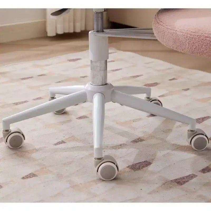 Sedia da scrivania Homy Casa con gambe incrociate, altezza regolabile e sgabello con rotelle