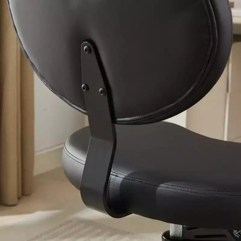 Sedia da scrivania Homy Casa con gambe incrociate, altezza regolabile e sgabello con rotelle