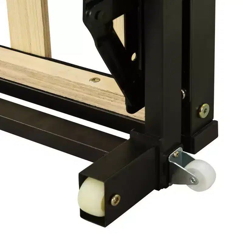 Divano letto imbottito con letto estraibile a scomparsa, Struttura letto singolo in legno con letto estraibile estensibile, Divano letto a capitonné