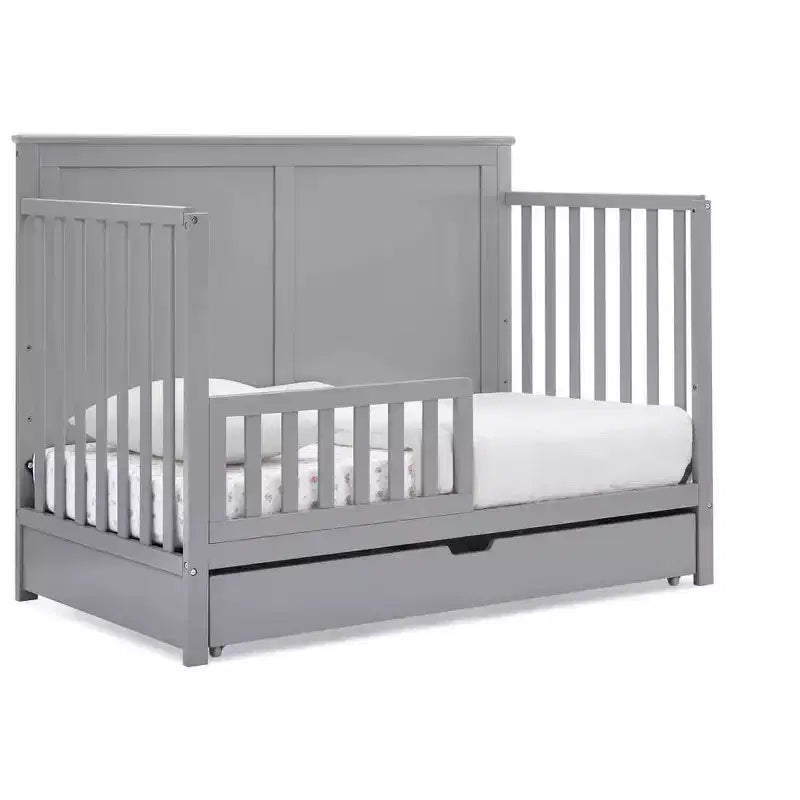 Delta Children Logan Lettino con sponde e ringhiera di protezione per bambini #W146725