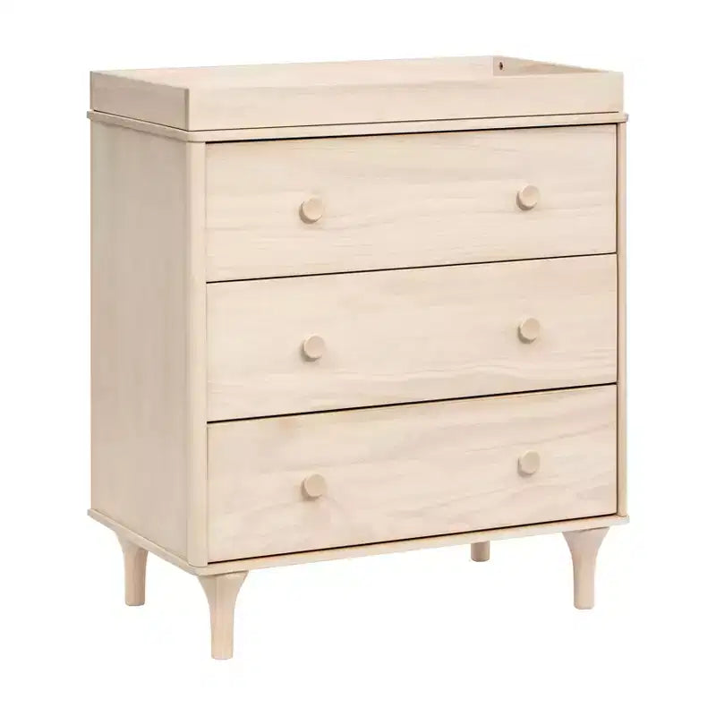 Comodino fasciatoio Babyletto Lolly a 3 cassetti con vassoio fasciatoio rimovibile