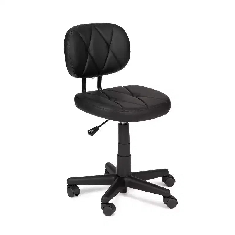HomeStock 46 in.H Adjustable Height Gold Faux Leather Seat Material with Swivels Ergonomic Office Chairs