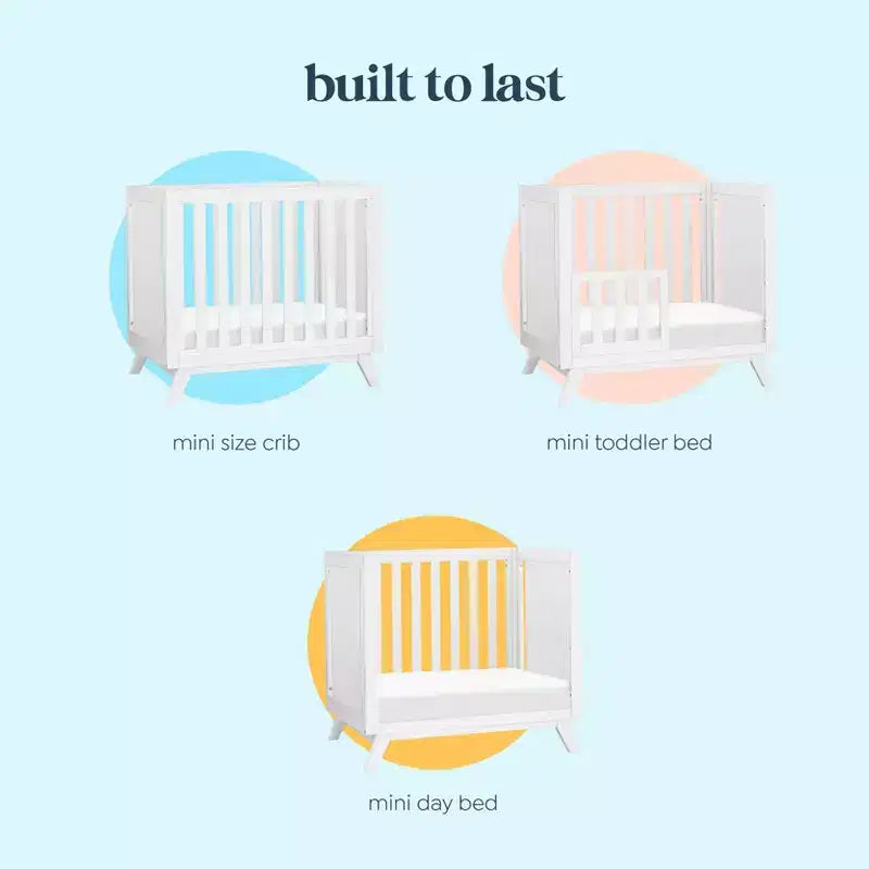 Mini Culla Convertibile 3-in-1 daVinci Otto con 4 Materassi