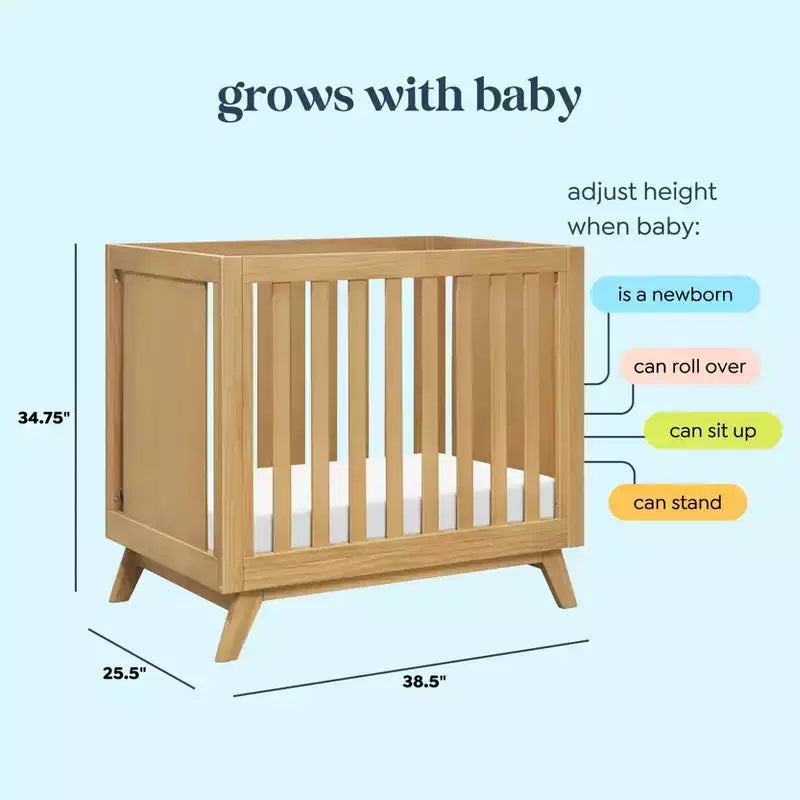 Mini Culla Convertibile 3-in-1 daVinci Otto con 4 Materassi
