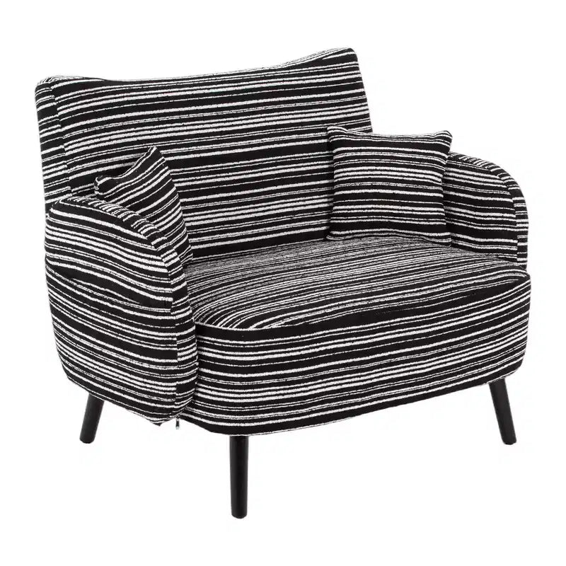 Divano moderno a seduta profonda Zeus & Ruta con braccioli ultra confortevoli, cuscini e tasche portaoggetti