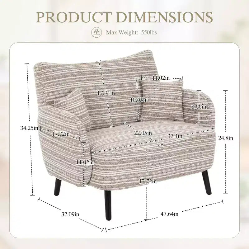 Divano moderno a seduta profonda Zeus & Ruta con braccioli ultra confortevoli, cuscini e tasche portaoggetti