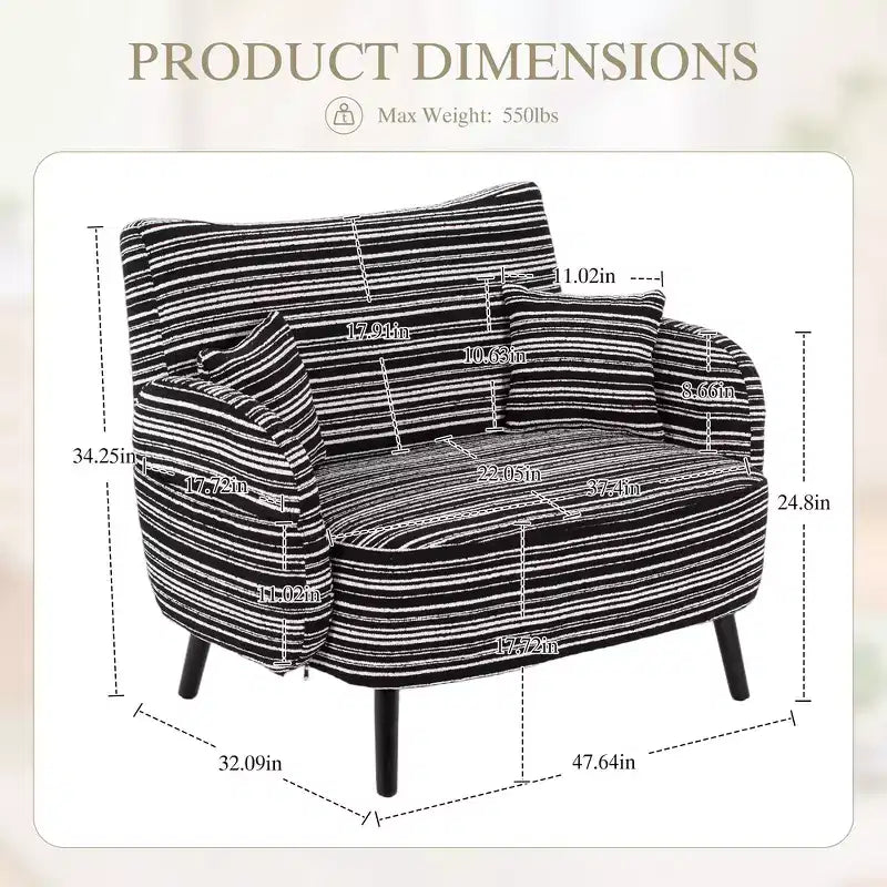 Divano moderno a seduta profonda Zeus & Ruta con braccioli ultra confortevoli, cuscini e tasche portaoggetti
