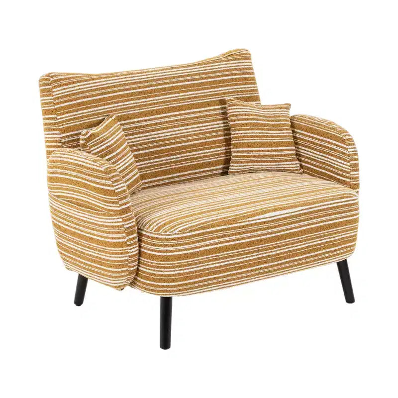 Divano moderno a seduta profonda Zeus & Ruta con braccioli ultra confortevoli, cuscini e tasche portaoggetti