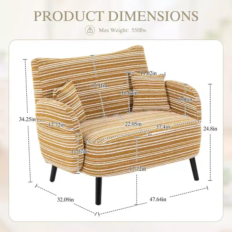 Divano moderno a seduta profonda Zeus & Ruta con braccioli ultra confortevoli, cuscini e tasche portaoggetti